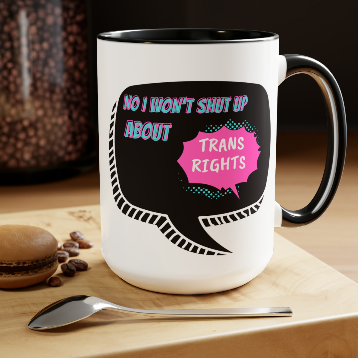 Trans Rights Mugs, 15oz