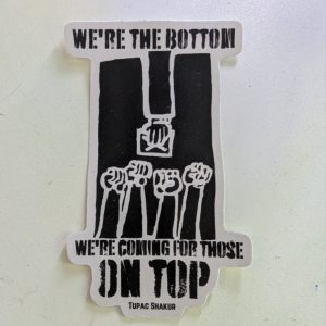 We're The Bottom sticker