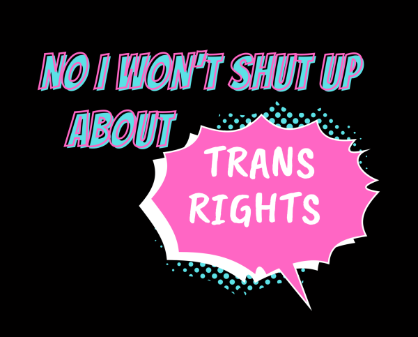 No I won't shut up about trans rights! sticker